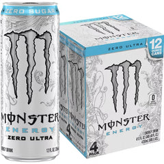 Monster Ultra Zero Sugar Energy Drink - 4pk/12 fl oz Cans