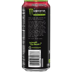 Monster Energy Strawberry Shot Zero Sugar Energy Drink - 16 fl oz Can