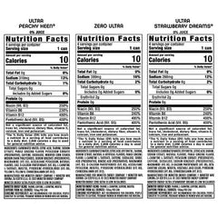 Monster Ultra Variety Pack Including Zero Ultra/Peachy Keen/Strawberry Dreams, Energy Drink - 12pk/16 fl oz Cans