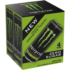 Monster Energy Zero Sugar Energy Drink - 4pk/16 fl oz Cans
